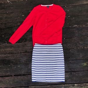 Talbots Red Cardigan